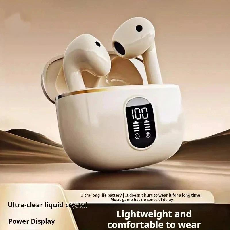 Wireless Earphone HIFI Stereo Sound Bluetooth Headphones For Power Display Earbuds For Samsung Headset Cable
