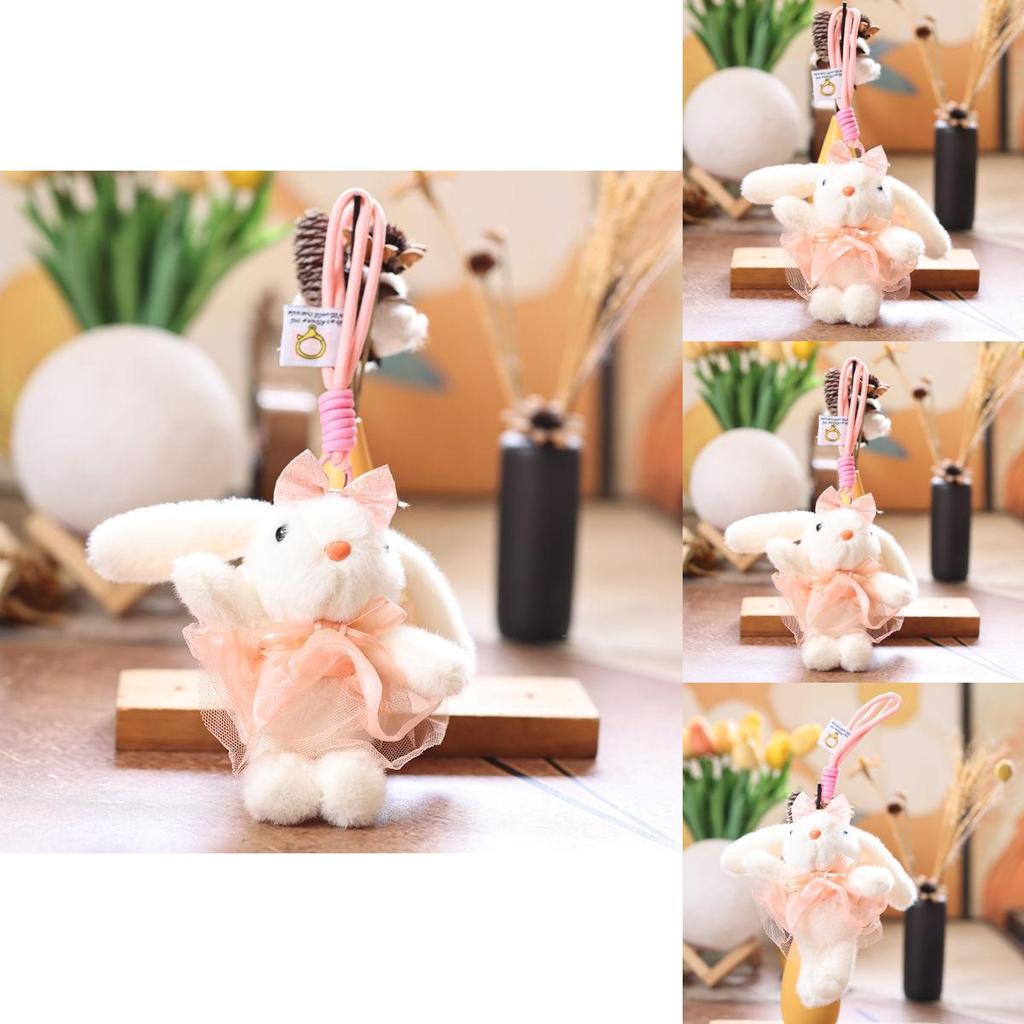 Cute Rabbit Plush Toy With Pp Cotton Filling For Bag Accessories And Gifts