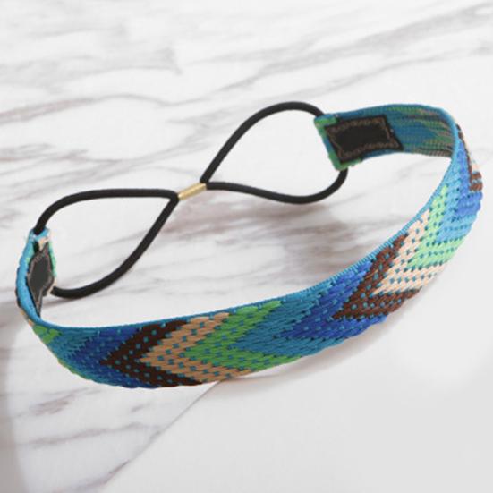Ethnisch Stil Boho Damen Elastisch Geflochtene Stirnbänder Kopfschmuck Haarband Zubehör