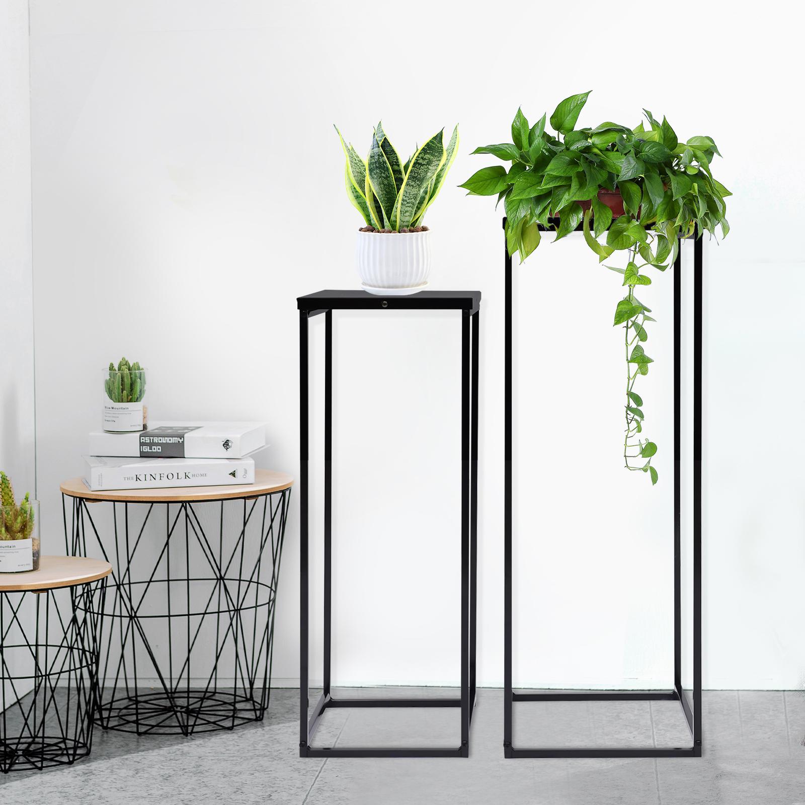 

Черная ваза, подставка для растений, прямоугольные подставки для демонстрации цветочных композиций, 2 шт. высокие цветочные вазы для центральных элементов вечеринки чёрный