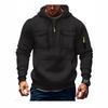 Mens Winter Hooded Zip-Up Sweatshirt Thick Fleece Lined Casual Streetwear Oversized Fit