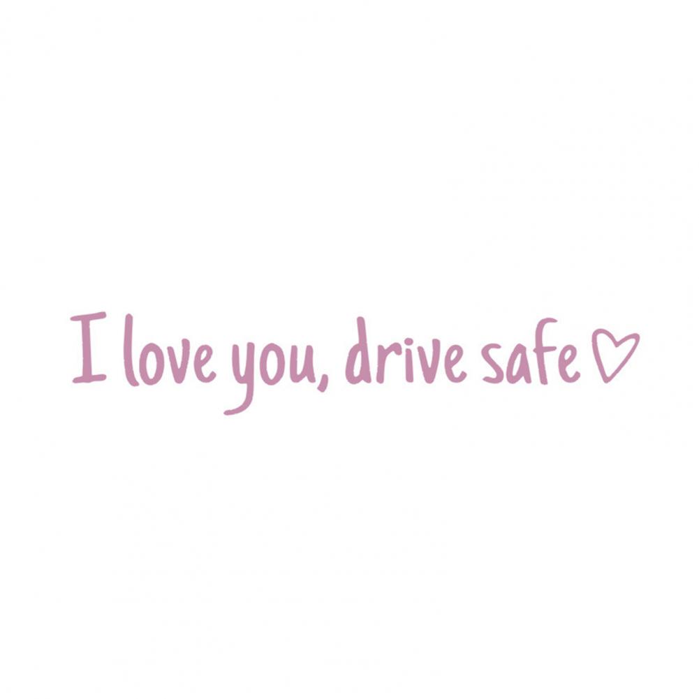 I Love You Drive Safe Stickers Rear View Mirror Vinyl Decal for Women Waterproof Decorative Car Sticker Car Decal Accessories