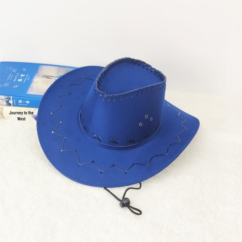 Western Prairie Stroh-Cowboyhut mit großer Krempe für Outdoor-Sommerreisen