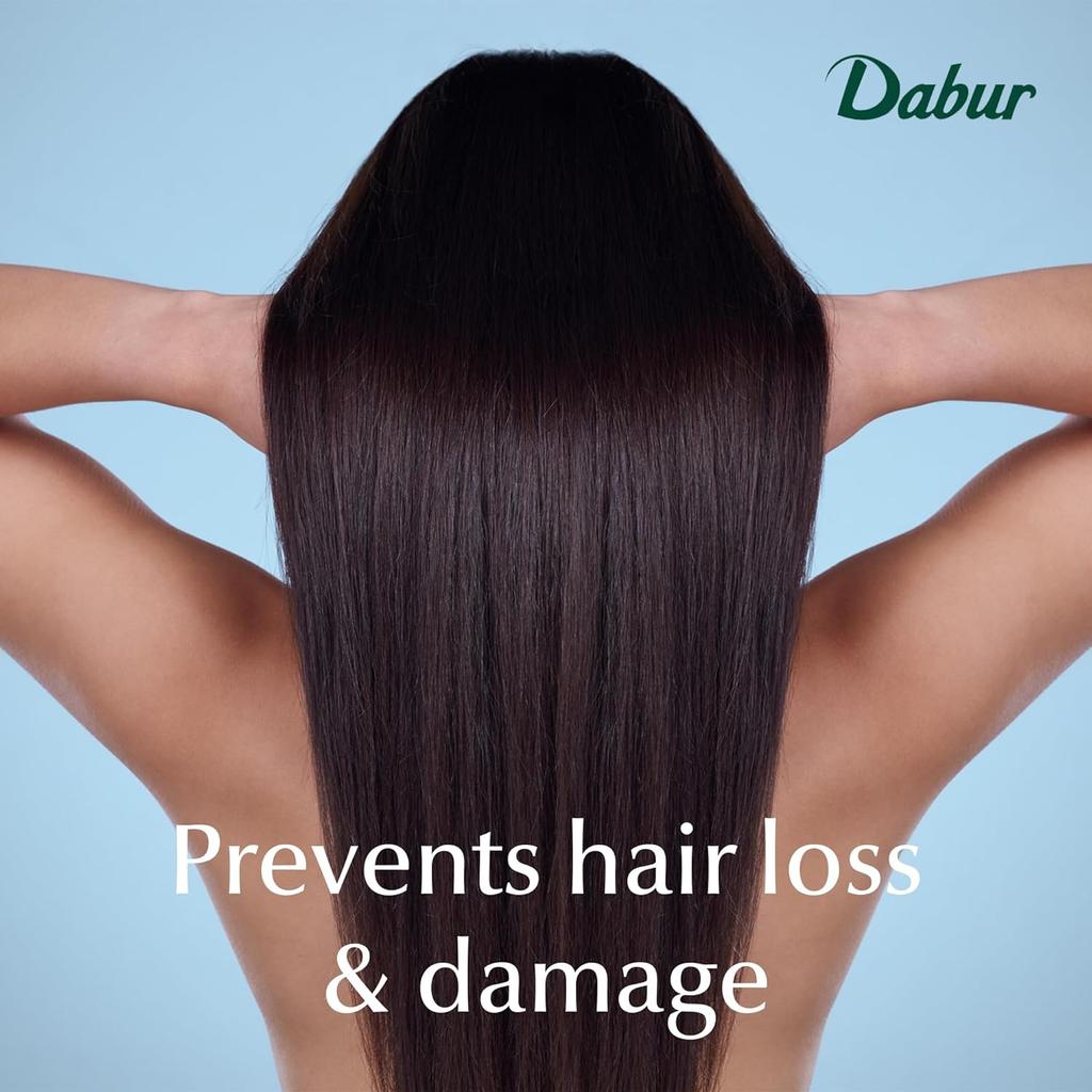 Dabur Almond Hair Oil 200ml With Vitamin E & Soya Protein For Strong, Smooth, Non-Sticky Nourished Hair Care