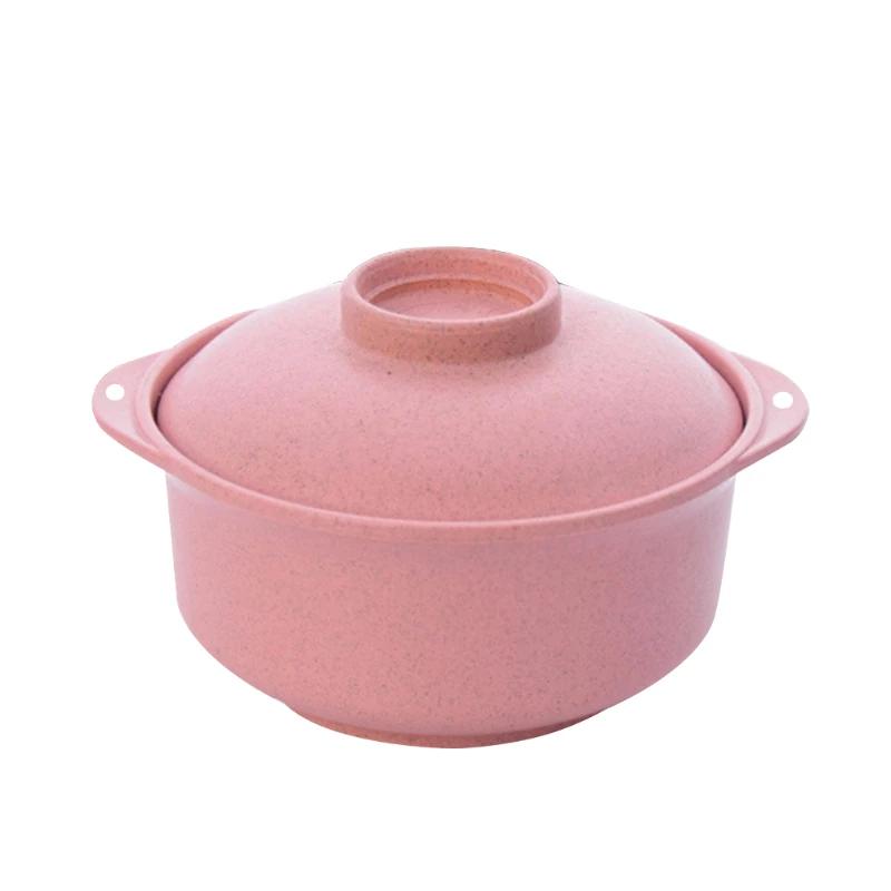 Instant Noodle Bowls with Lids Soup Hot Rice Bowls Japanese Style Students Food Container Healthy Tableware Bowl Tableware