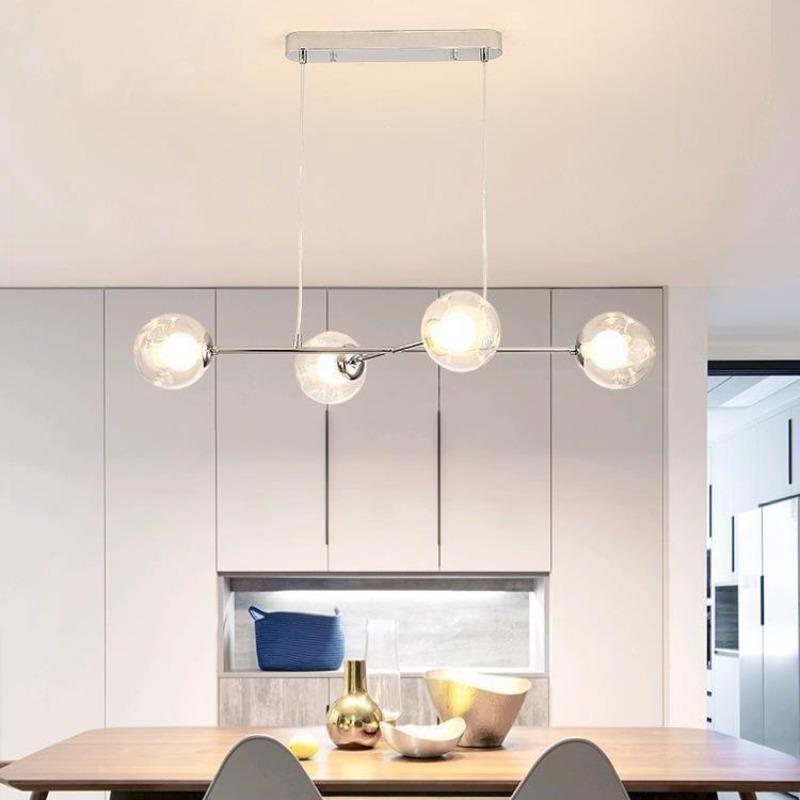 Moderní minimalistický jídelní pokoj ložnice hlavní ložnice kreativní osobnost lustr