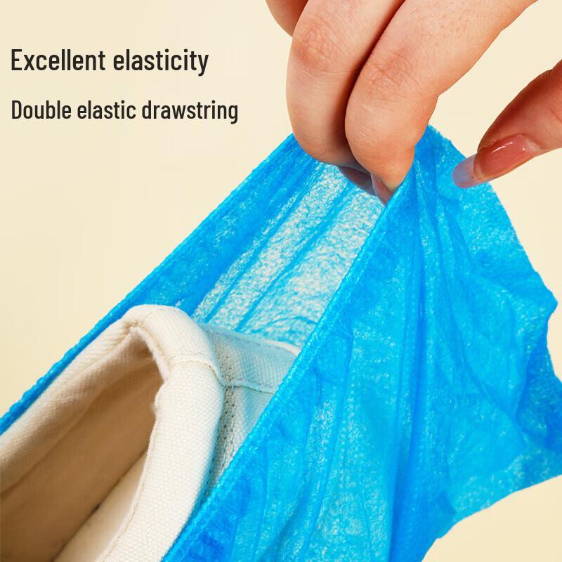 YOUAO 100-Pack Disposable Non-Woven Shoe Covers
