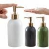 Portable Liquid Pump Bottle Press Type Lotion Gel Jar Elegant Ceramic Soap Dispenser  Travel Use