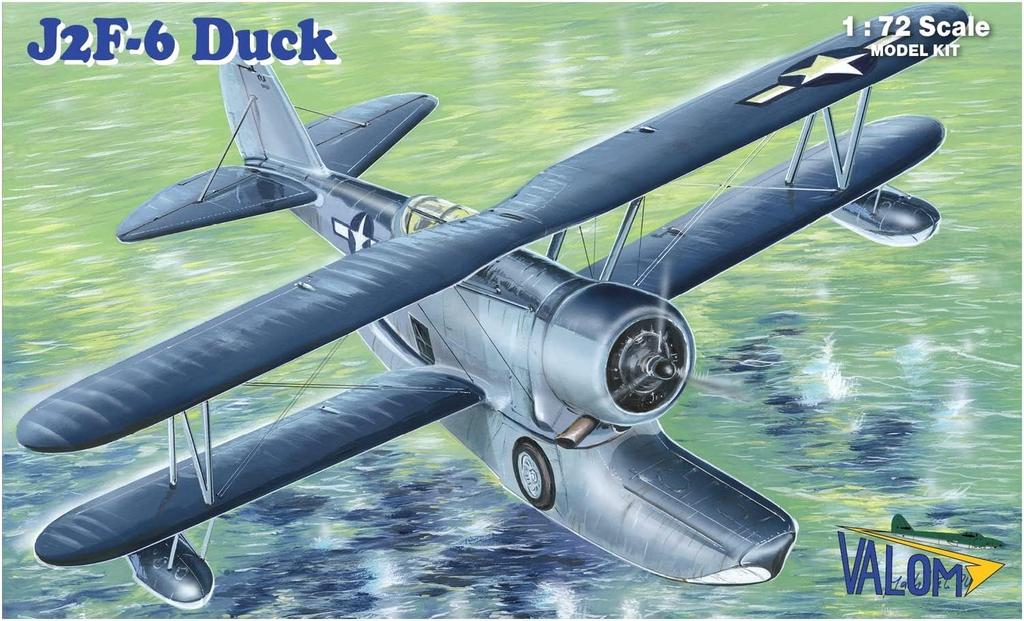 VALOM Scale American Grumman Duck Amphibious Aircraft with Enhanced Plastic Model Kit CV72113 1/72 J2F-6 Engine,