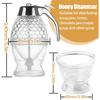 New Juice Syrup Cup Bee Drip Dispenser Kettle Kitchen Accessories Honey Jar Container Storage Pot Stand Holder Squeeze Bottle