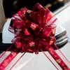 Handcrafted Wedding Quilt & Flower Decorations: Staircase, Car Ribbon, Room Arrangements