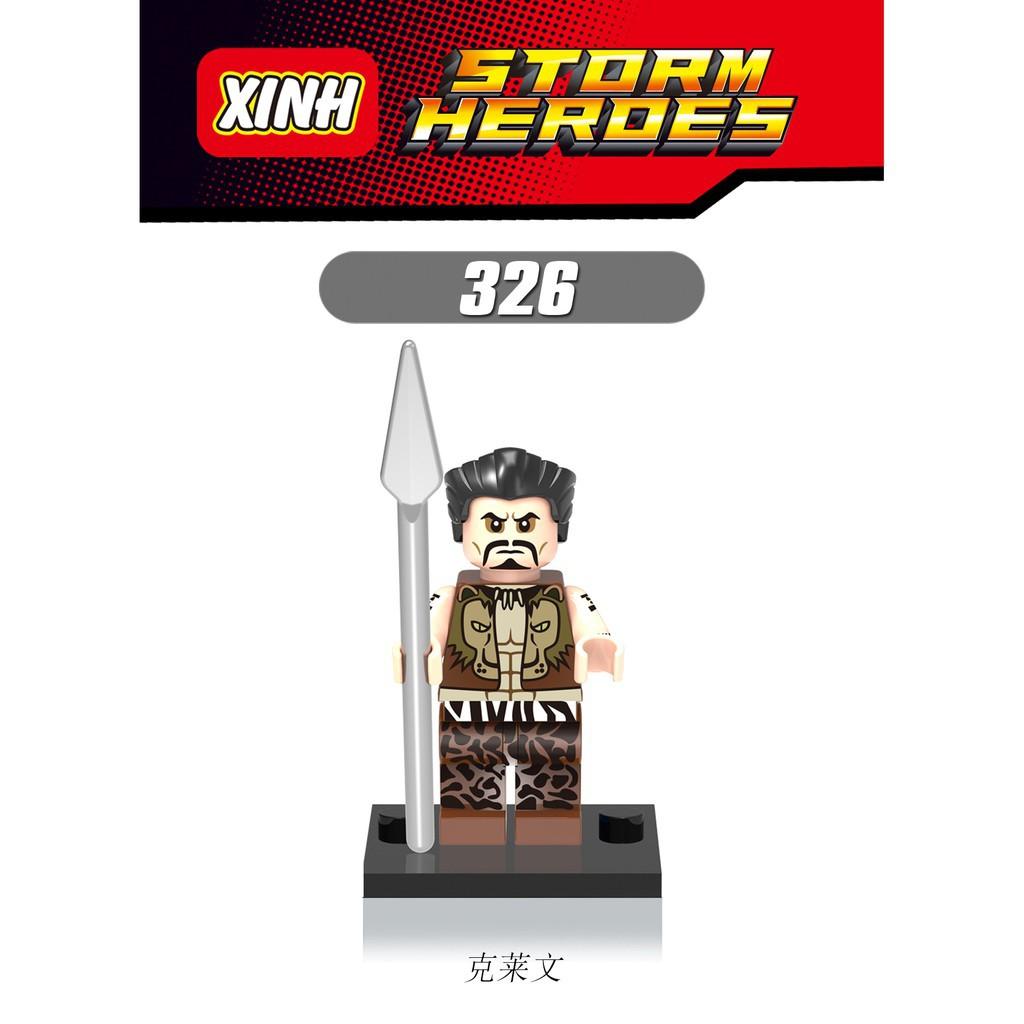 X0123 XH325 Doctor Octopus Compatible with LE-GOing Minifigures Punisher Vulture Sandman Building Blocks Kids Toys