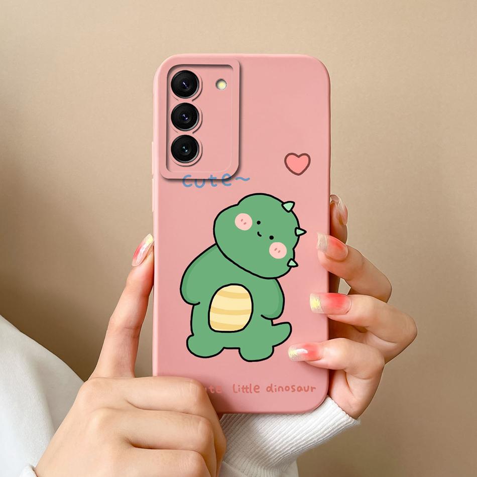 Candy Cases For Samsung S22 Ultra Plus Cute Liquid Silicone Full Coverage Anti Choc Bumper For Galaxy S 22 S22Ultra S22+ Coque