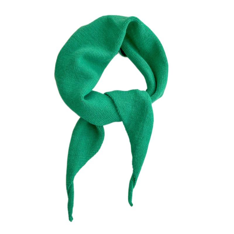 Korean Style Knitted Triangle Scarf Windproof Women Cashmere Shawl Winter Cashmere Scarves  Girls