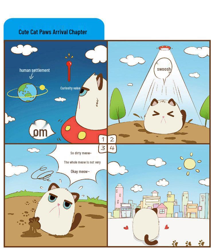 Lianmeng Tribe Cute Cat Paw Plush Toy - Adorable White Kitten Doll Pendant Gift