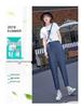 Women's Summer Tencel Harem Cropped Pants - Elastic Waist, Korean-Style Loose Fit, Ice Silk Fabric