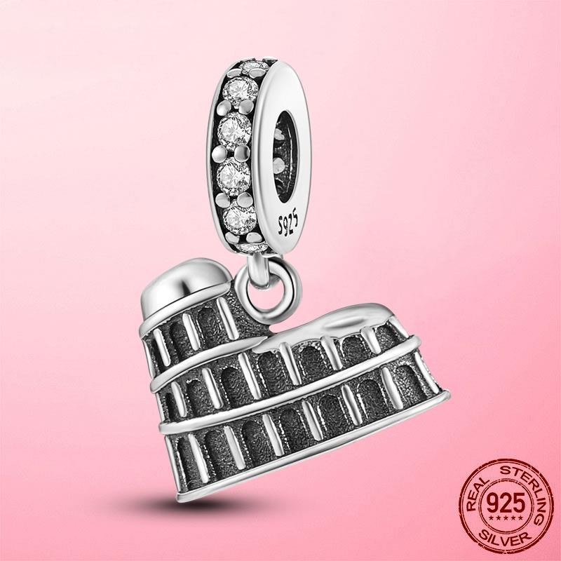New 925 Silver Snake Coffee Cup Dog CZ Cactus Charms Beads Fit Original Women Bracelet Fine Silver Jewelry Gift