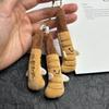 Cartoon Plant Plush Doll Keychain Traditional All-heal Lucky Charm Crying Mushroom Keychain Beads Chain Multicolor Cute Keyrings