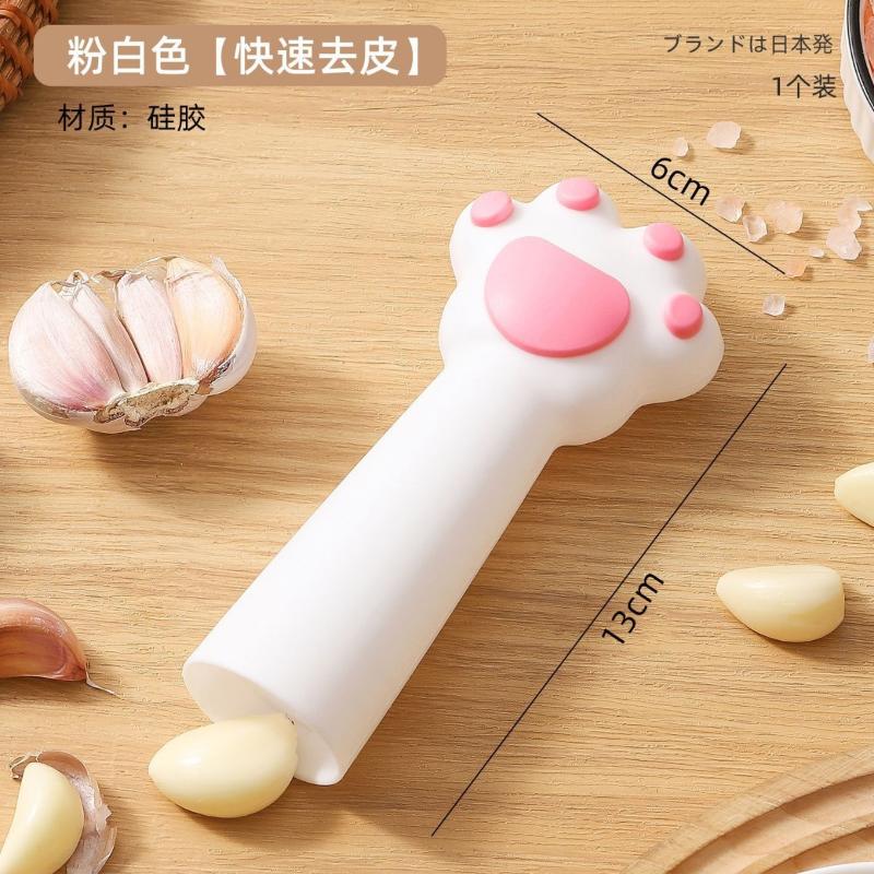 

Чеснокочистка Cat s Paw Очищающая трубка Силиконовый ролик для чистки чеснока Стриппер для очистки Овощной фруктовый инструмент Кухонные гаджеты Очистить чеснок розовый
