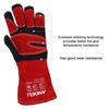 ANDELI Leather MIG Welding Thick and Cowhide Leather Gloves for Fire and Dog Bite Gloves, Soft, Heat-Resistant, Double-Layer Welding, Potholders,