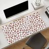 Tappetino per Mouse Stampa Leopardata alla Moda Bordo in Gomma Antiscivolo Bloccato Spesso Tappetino da Scrivania per Laptop da Gioco