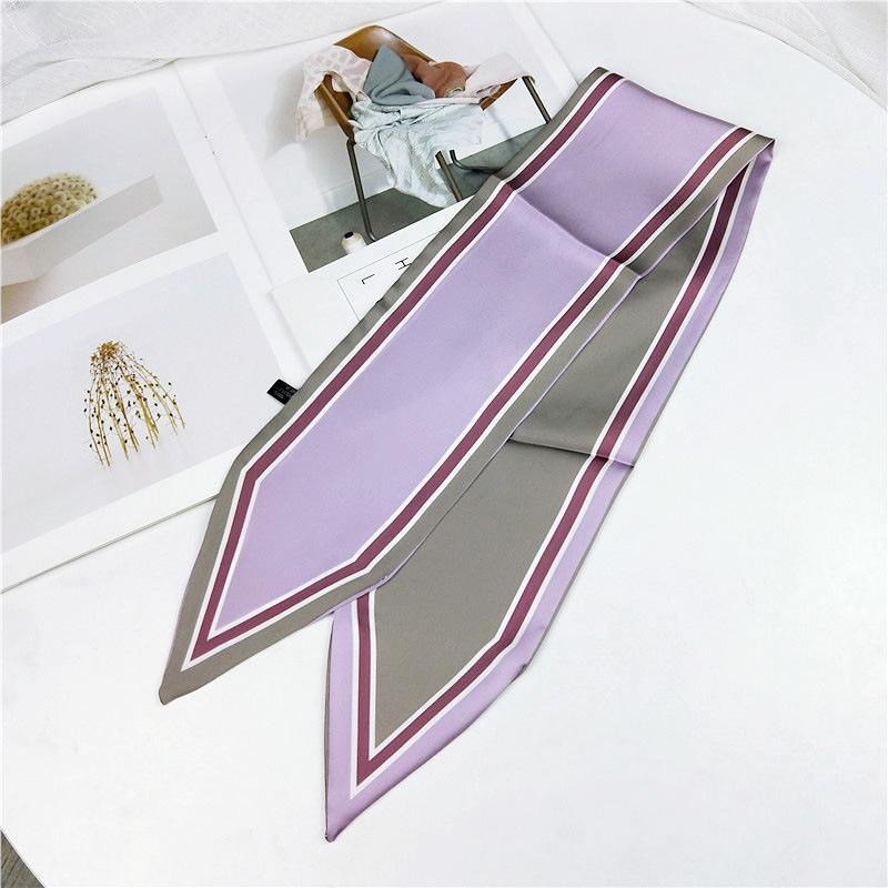 Doppelseitiger Spitzschal für Damen im Frühling und Herbst, dünnes und langes Band, Handgelenk-Taschengurt, vielseitiger dekorativer kleiner Schal