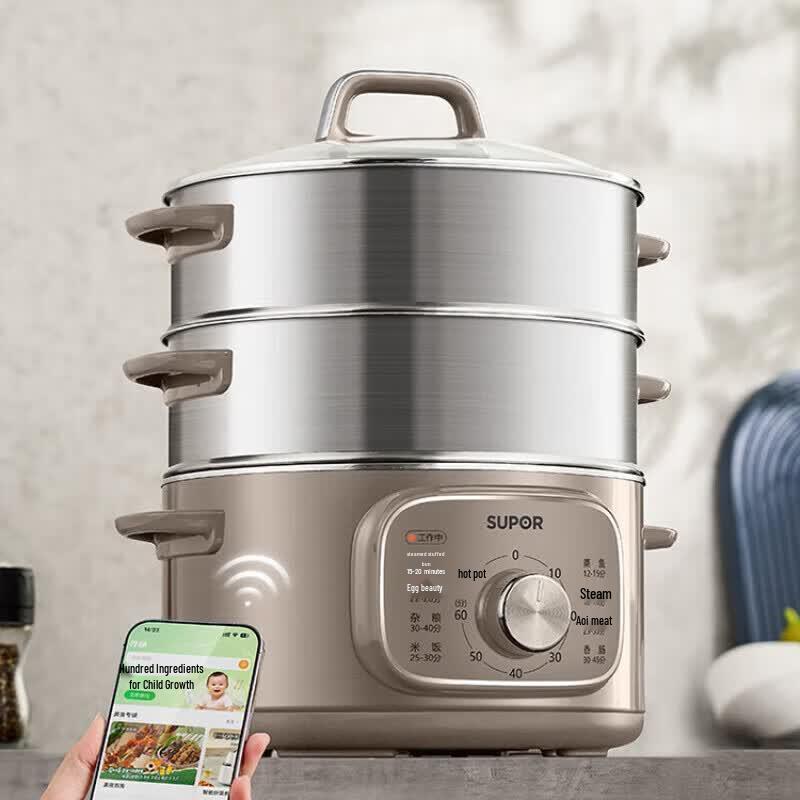 Supor ZN26YK85 Multi-functional Electric Steamer CN plug (adapter included)