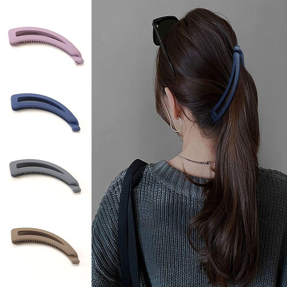 

Фестивальный свадебный матовый зажим-банан, вертикальный зажим для волос, аксессуары для вьющихся волос, заколка для хвоста, зажим для волос