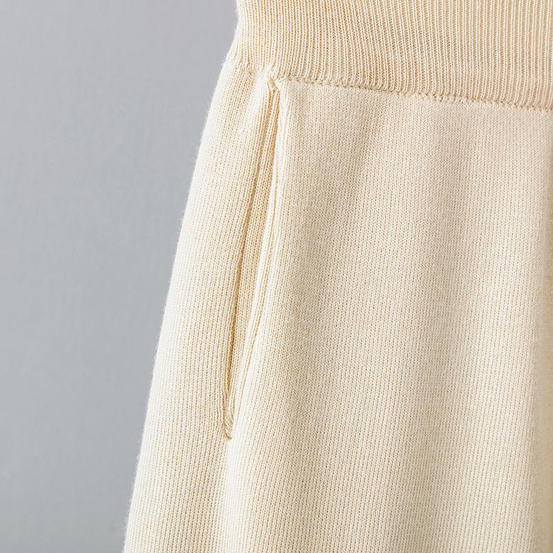 Jacquard Knitwear Three-Piece Set: Cardigan & Pants - Casual Loose Fit
