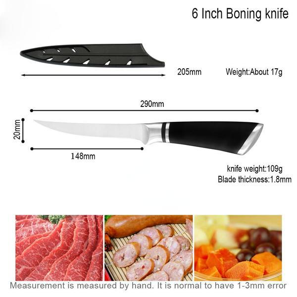 Stainless Steel 6/7/8 Inch Boning Knife Kitchen Knife For Bone Meat Fish Sushi Knife Vegetables Cooking Tool