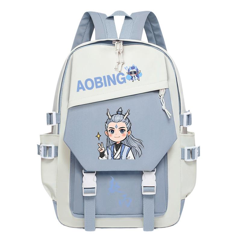 2025 High-value and large-capacity Aobing surrounding Nezha 2 printing leisure students to reduce the burden of schoolbags and backpacks