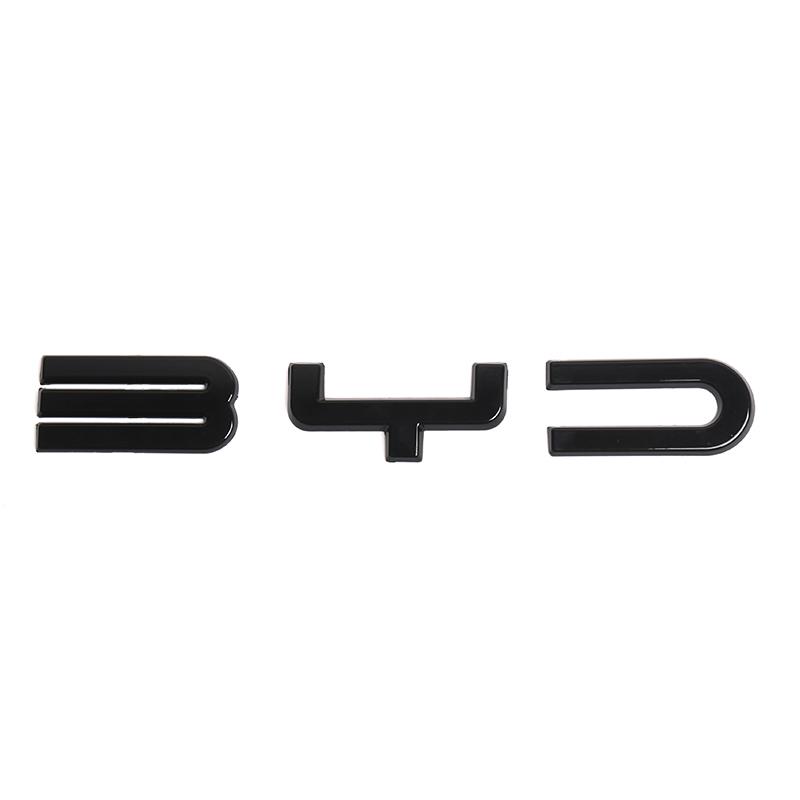 For BYD Song Plus DM-i Seal U Sealion 6 Black Warrior Front Logo Cover Emblem Badge Trim Exterior Modification Accessories