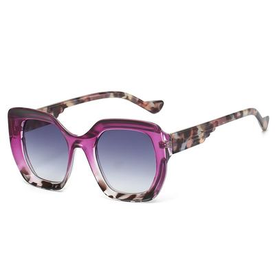 New Retro Tortoiseshell Gradient Square Women Sunglasses Luxury Brand Personality Frame Design Trendy Men Sun Glasses UV400