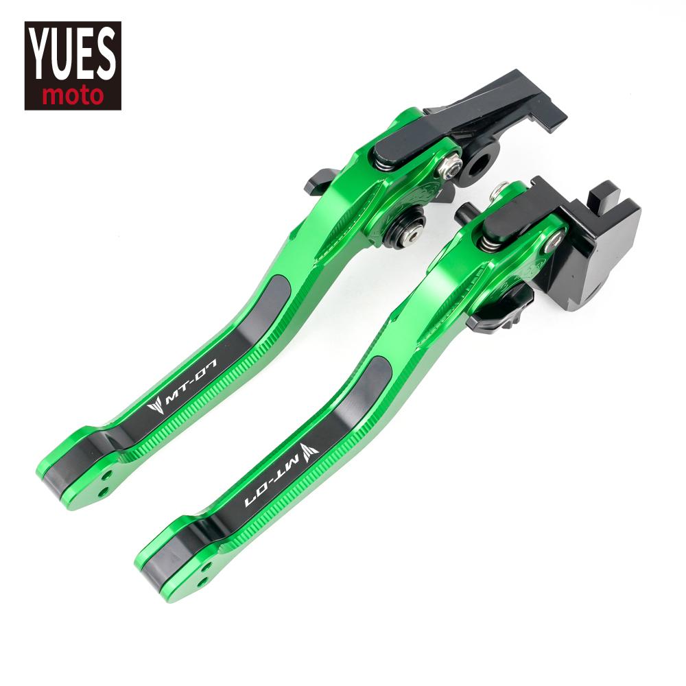 Motorcycle Accessories Short CNC Adjustable Brake Clutch Levers 3D Rhombus New Levers For Yamaha MT07 FZ07 MT