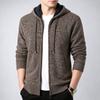 Men's Zip Up Hooded Jacket Long Sleeve Casual Outdoor Fashion Coat