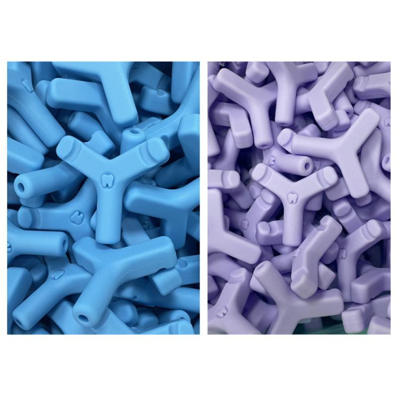 1/4Pcs Dental Aligner Chewies Silicone Teeth Stick Bite Orthodontic Bite Chewies Prevent Face Distortion Y Shaped