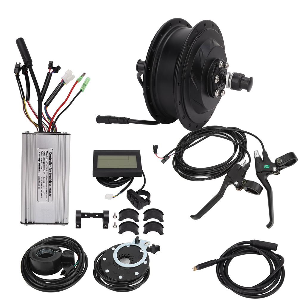 Electric Bicycle Front Wheel Conversion Kit 48V 500W Front Drive Motor LCD3 Display Power Assist Sensor Set