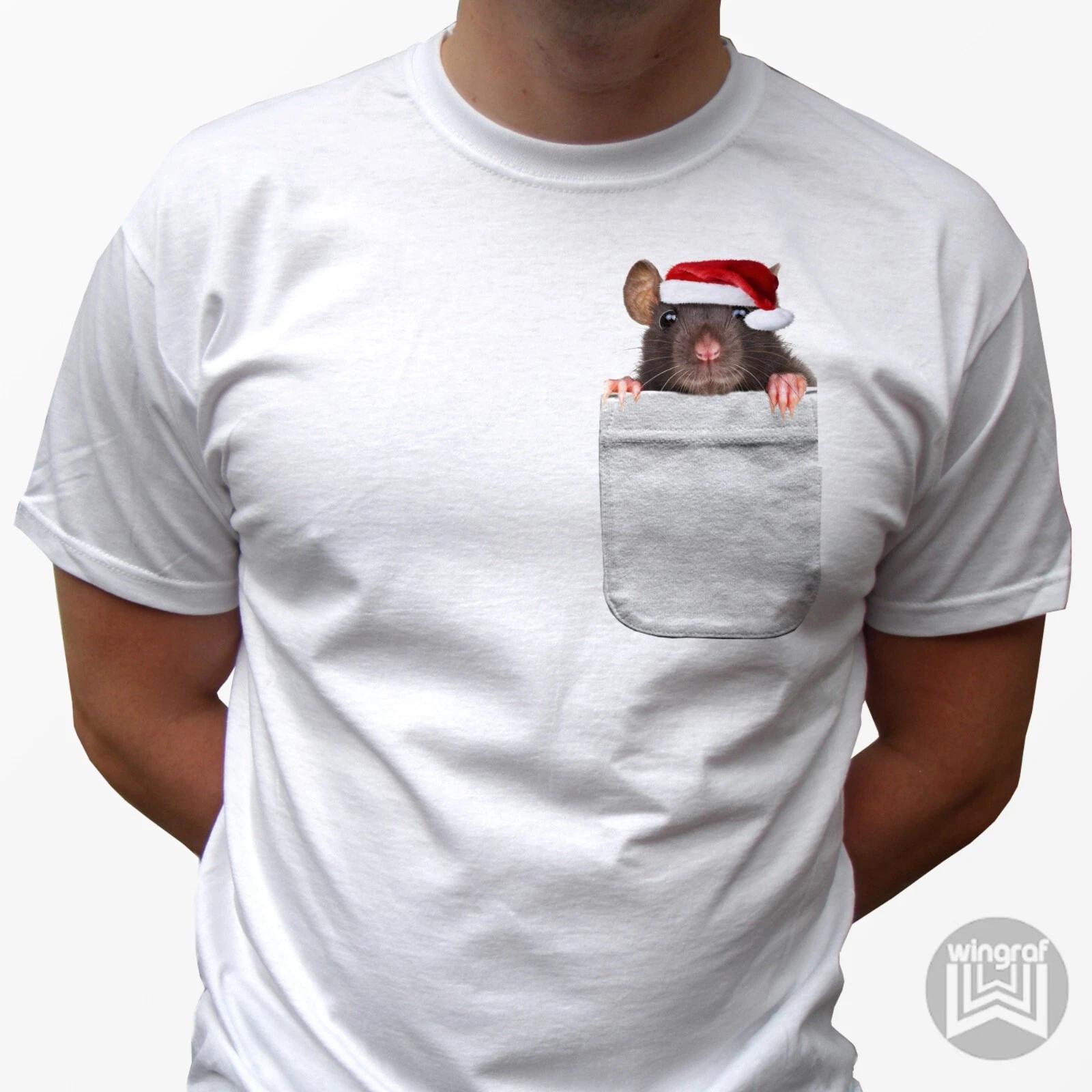 

Rat kids boys T-Shirt animal christmas top funny tee xmas party present art gift all sizes 110