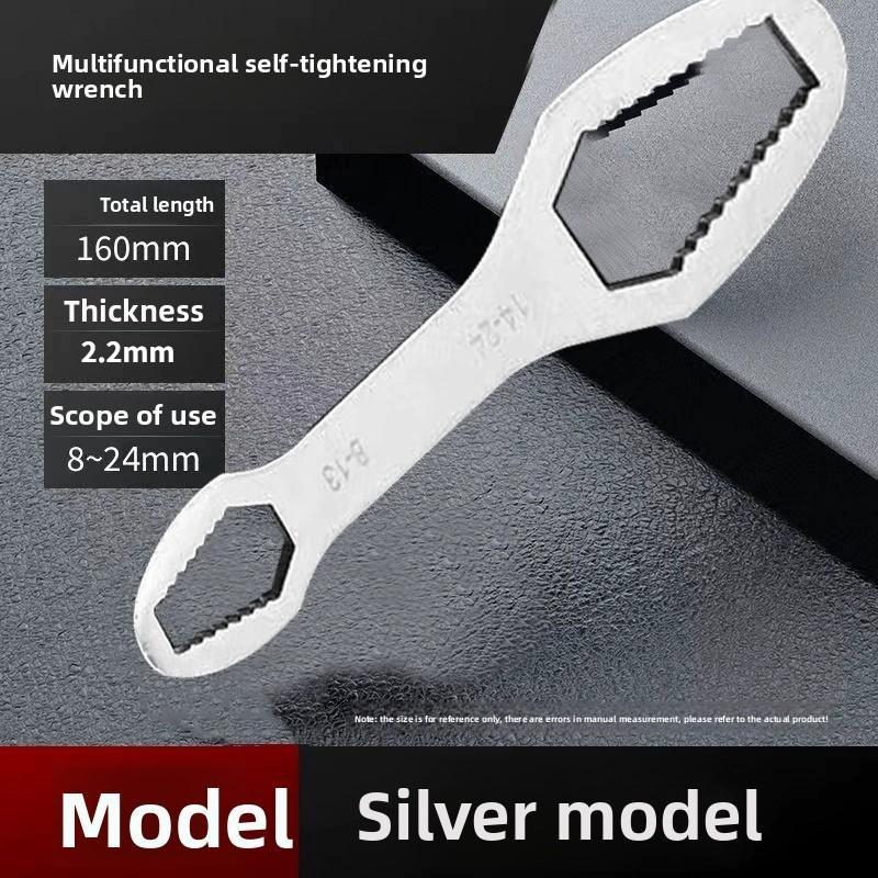 8-24 mm Torx Universalnøgle Selvstrammende Justerbar Skruenøgle Briller Board Torx Dobbelt Hovednøgle Fabrikshåndværktøj