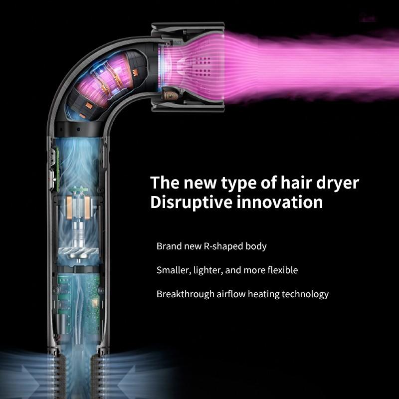 HD18 Portable High Speed Negative Ion Hair Dryer Silent Fast Hair Drying Styling Tools Handheld Hair Drying Machine