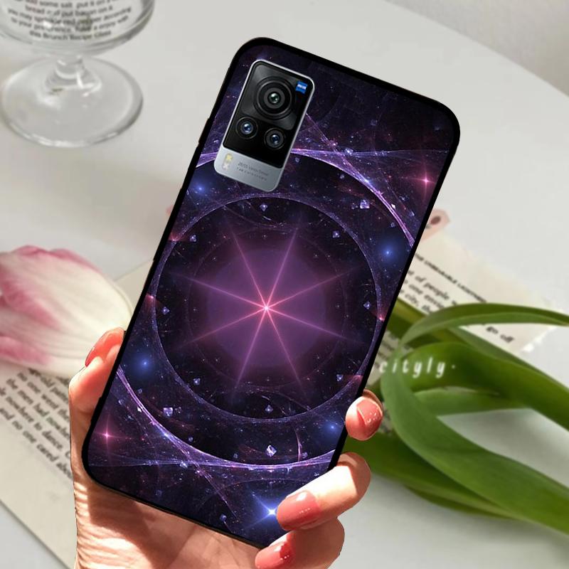 For VIVO X60 Pro 5G Case V2046 V2047A Cartoon Cute Matte Silicone TPU Soft Phone Cover For Vivo X60 X 60 Shockproof Coque Bumper