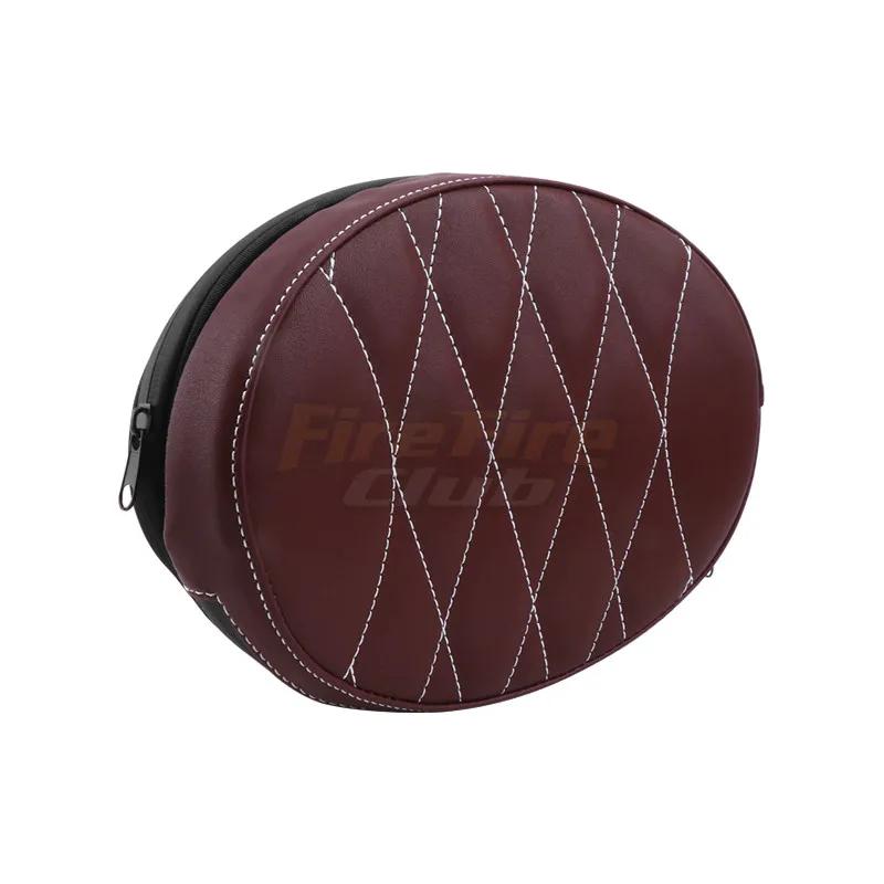 

Motorcycle Sissy Bar Backrest Pad Passenger Back Pad For Harley Touring Sportster Dyna Fat Bob Accessories Bar Pillow