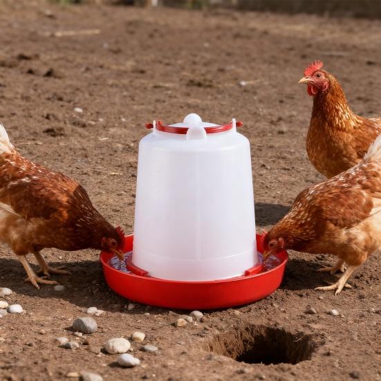 4/6Pcs 1.5L Chick Feeder Waterer Baby Chicken Duckling Quails Small Birds Pigeon Poultry Drinker Container Feeding Equipment Essential Supplies