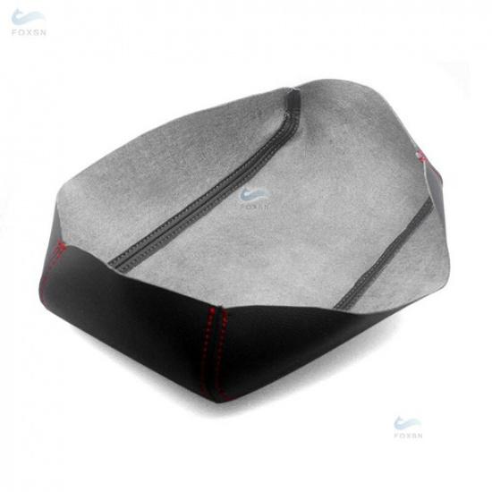 LHD/RHD Center Armrest Lid Box Black Leather+Red Cover For 2016-2018 Toyota RAV4
