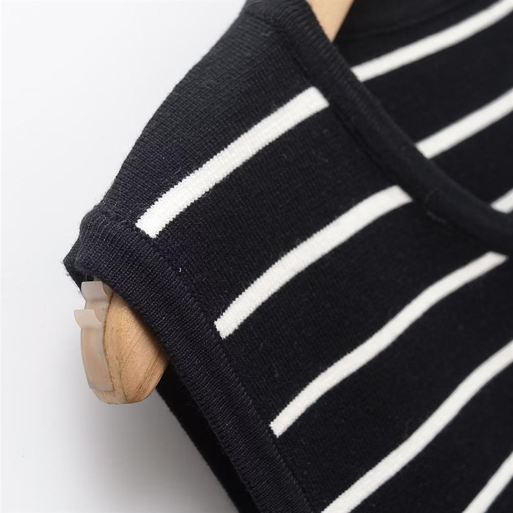 2025 Spring/Summer Women's Casual Striped Loose Dress