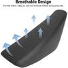 Motorcycle Tall Seat Cushion Comfortable Thicken Saddle Nonslip Breathable for Dirt Bike Motocross Scooter Crf50 Type 110cc