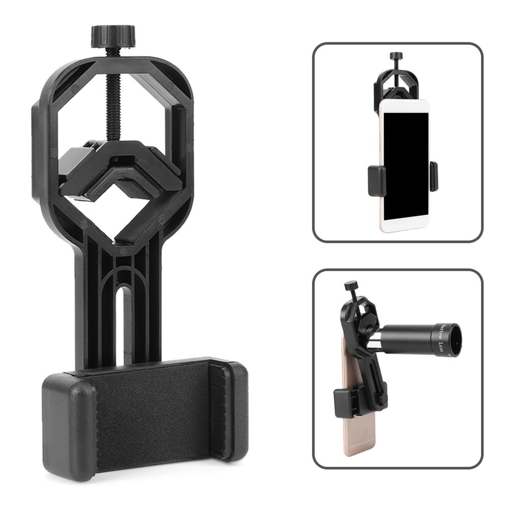 Plastic Black Mobile Phone Bracket for Binoculars Monoculars Astronomical Telescopes