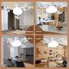 E27 Screw Drone Modeling Fan Lights Household Invisible Remote Control Fan Lamp Dimmable Electric Ceiling Fan