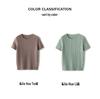 Conscien Aurora Cashmere Cable Knit Short Sleeve Round Neck Sweater