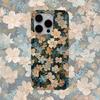 Husă de telefon cu umbră de flori liniștită pentru Apple iPhone16- Husă de telefon rigidă în stil retro, rezistentă la șocuri, pentru Iphone16/15/14/13/12/11/Xs/Xsmax/XR/Pro/Pro Max